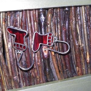 Sterling silver stocking 😮 earrings